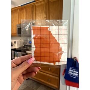 Georgia Decal Sticker Wall or Car Accessory Orange Color